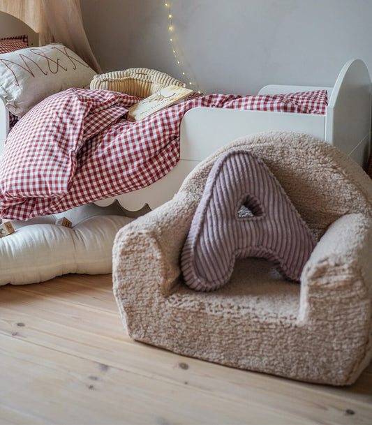 Teddy Kids Chair - Beige | Comfortable and Customizable Child’s Chair for Ages 9+ Months