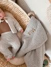 Baby Blanket with Name - Grey