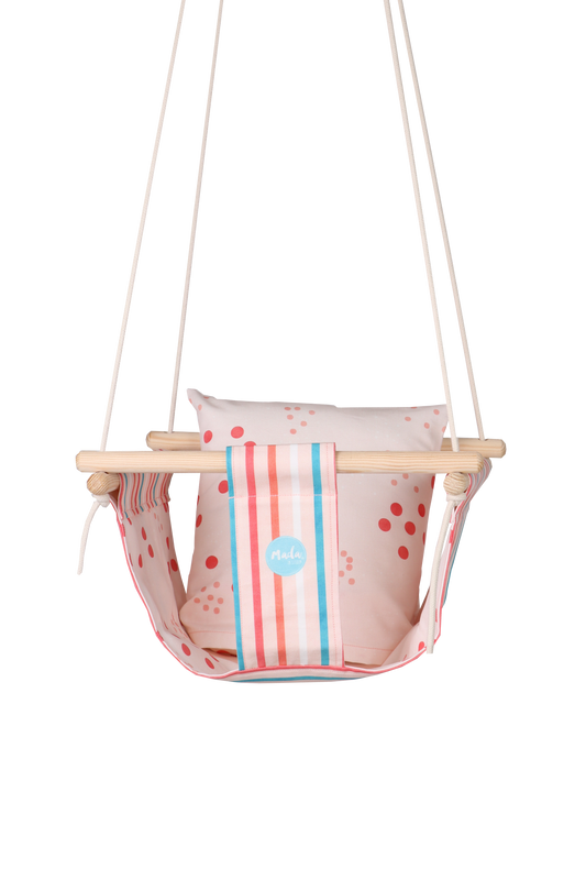 Pink Stripes BabySwing-0