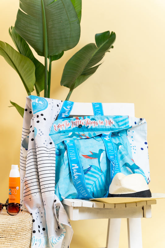 Super Bag Blue HummingBird-1