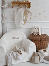 Teddy Kids Chair with Name - Creme