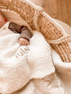 Baby Blanket with Name - White