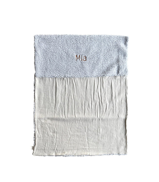 Baby Blanket with Name - Grey