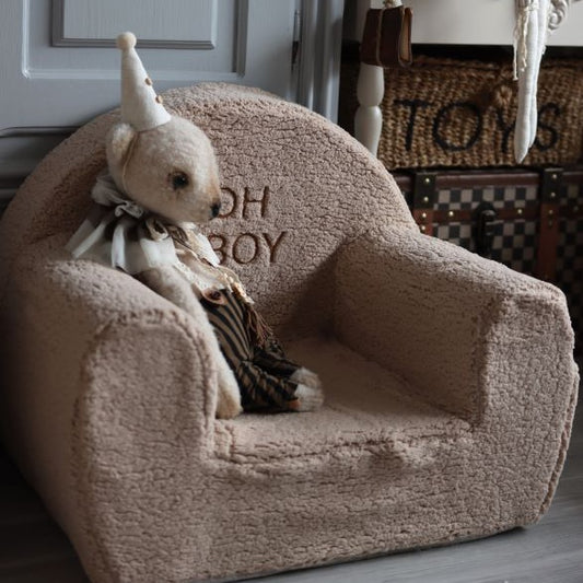 Teddy Kids Chair with Name - Beige