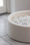 Round Ball Pit - Teddy Creme (90x30)