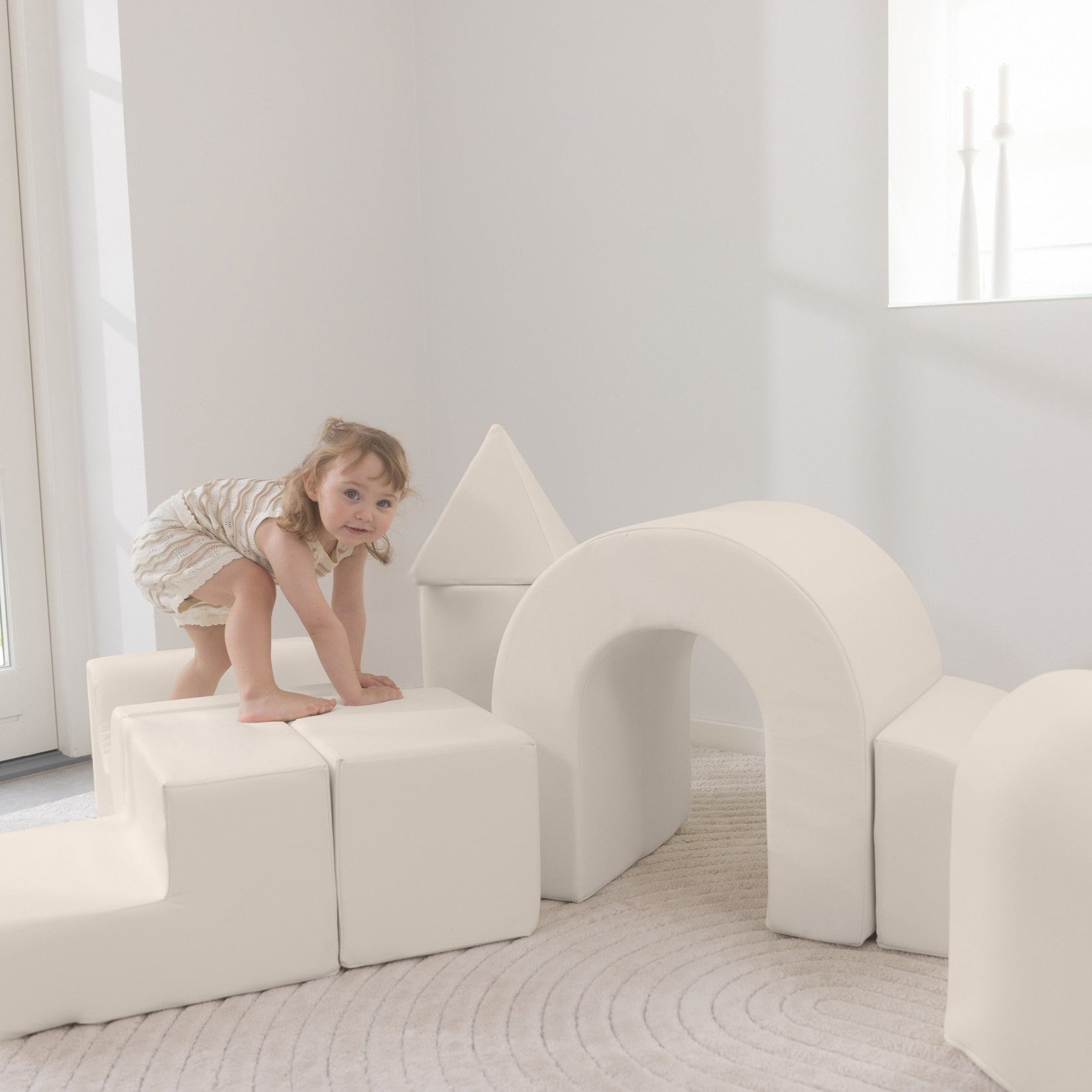 LUX Foam Play Set – Beige – 8-Piece
