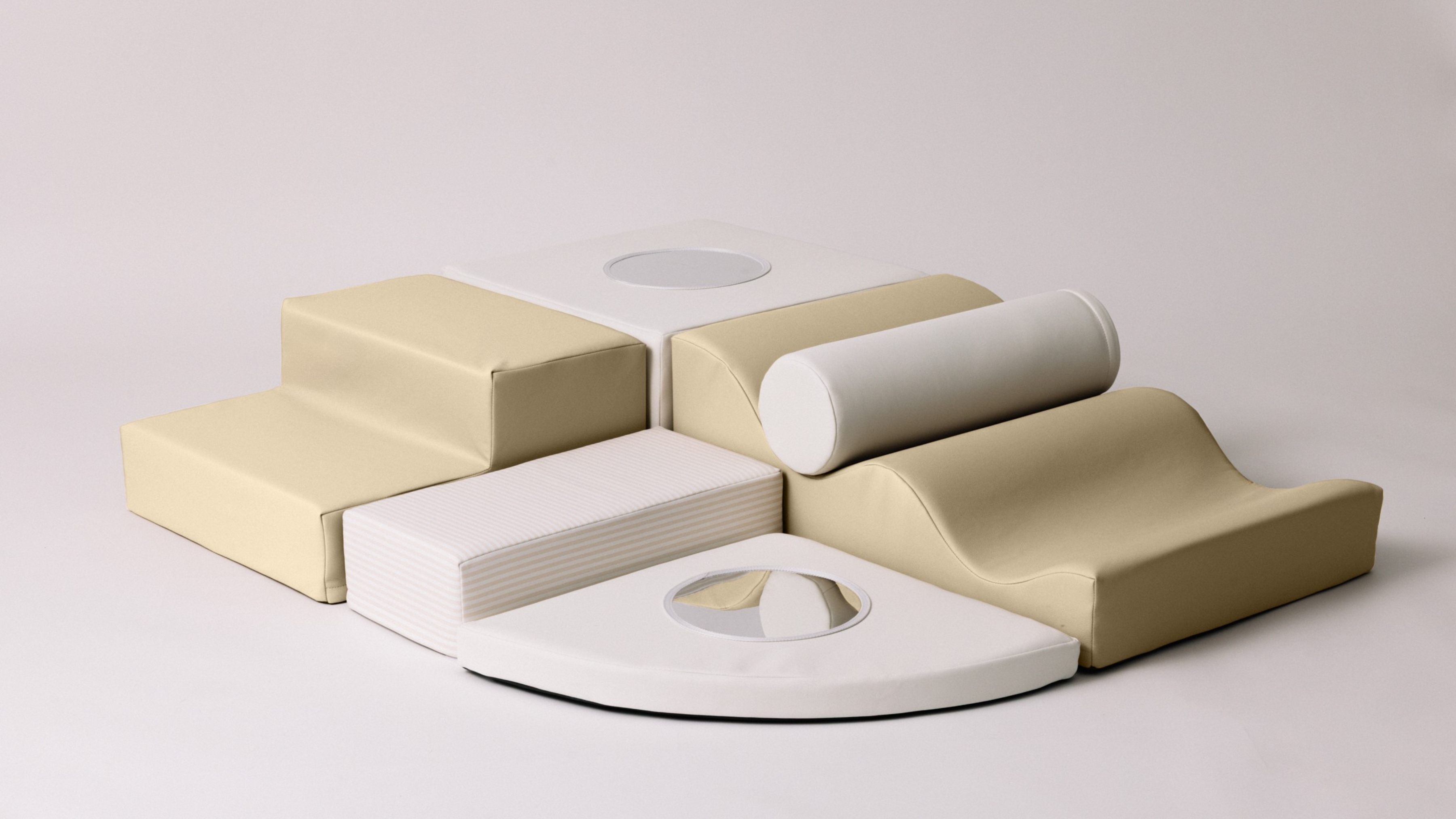 Mirror Play Set – Beige – 6-Piece Set