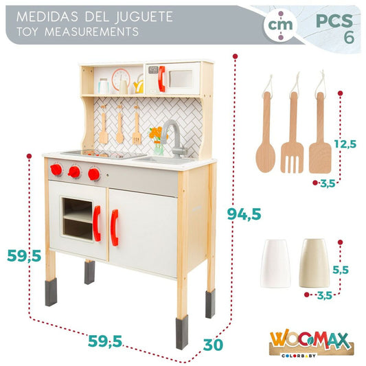 Toy kitchen Woomax 59,5 x 94,5 x 30 cm-1