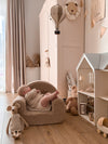 Teddy Kids Chair with Name - Blush