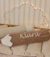 Personalized Sugar Brown Crayon-Shaped Pillow – Custom Name Cushion for Unique Room Decor