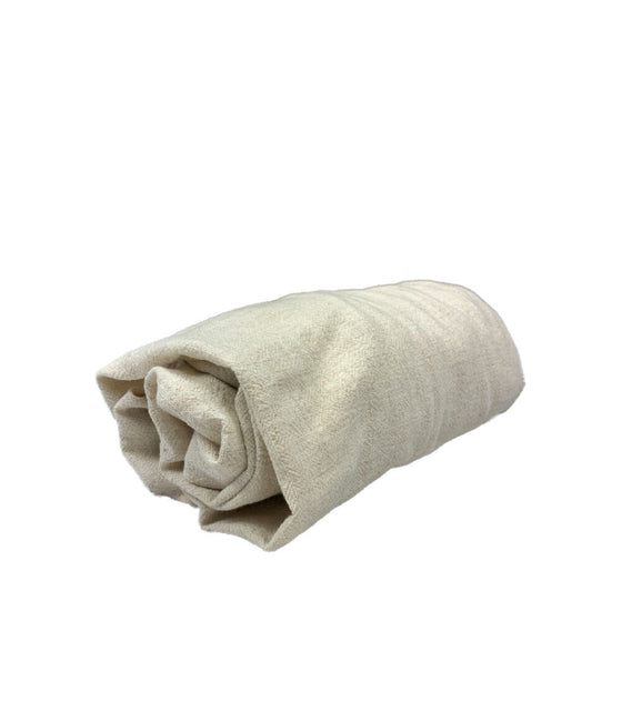 140x70 cm Fitted Sheet - Natural Linen and Viscose Blend