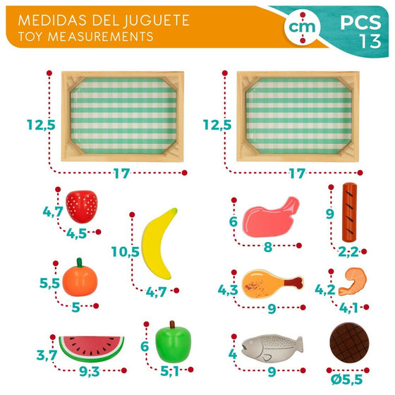 Toy Food Set Woomax 12 Pieces (4 Units)-2