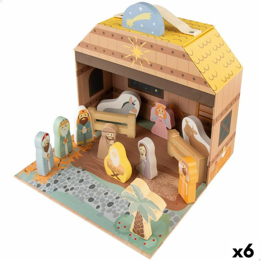 Christmas nativity set Woomax 15 Pieces 24,5 x 20,5 x 24,5 cm (6 Units)-0