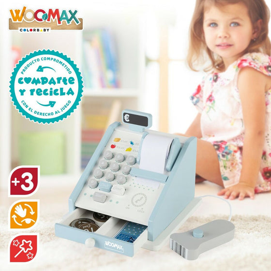 Toy Cash Register Woomax 18 Pieces 4 Units 18 x 15 x 18 cm-4