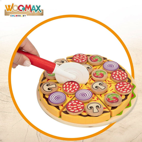 Wooden Game Woomax Pizza 27 Pieces (6 Units)-5