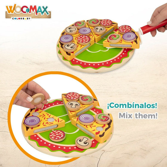 Wooden Game Woomax Pizza 27 Pieces (6 Units)-4