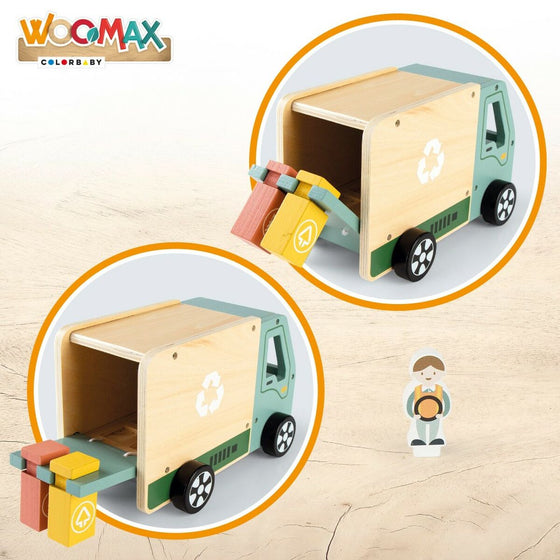 Garbage Truck Woomax Toy 8 Pieces 24 x 15 x 13,5 cm (4 Units)-4