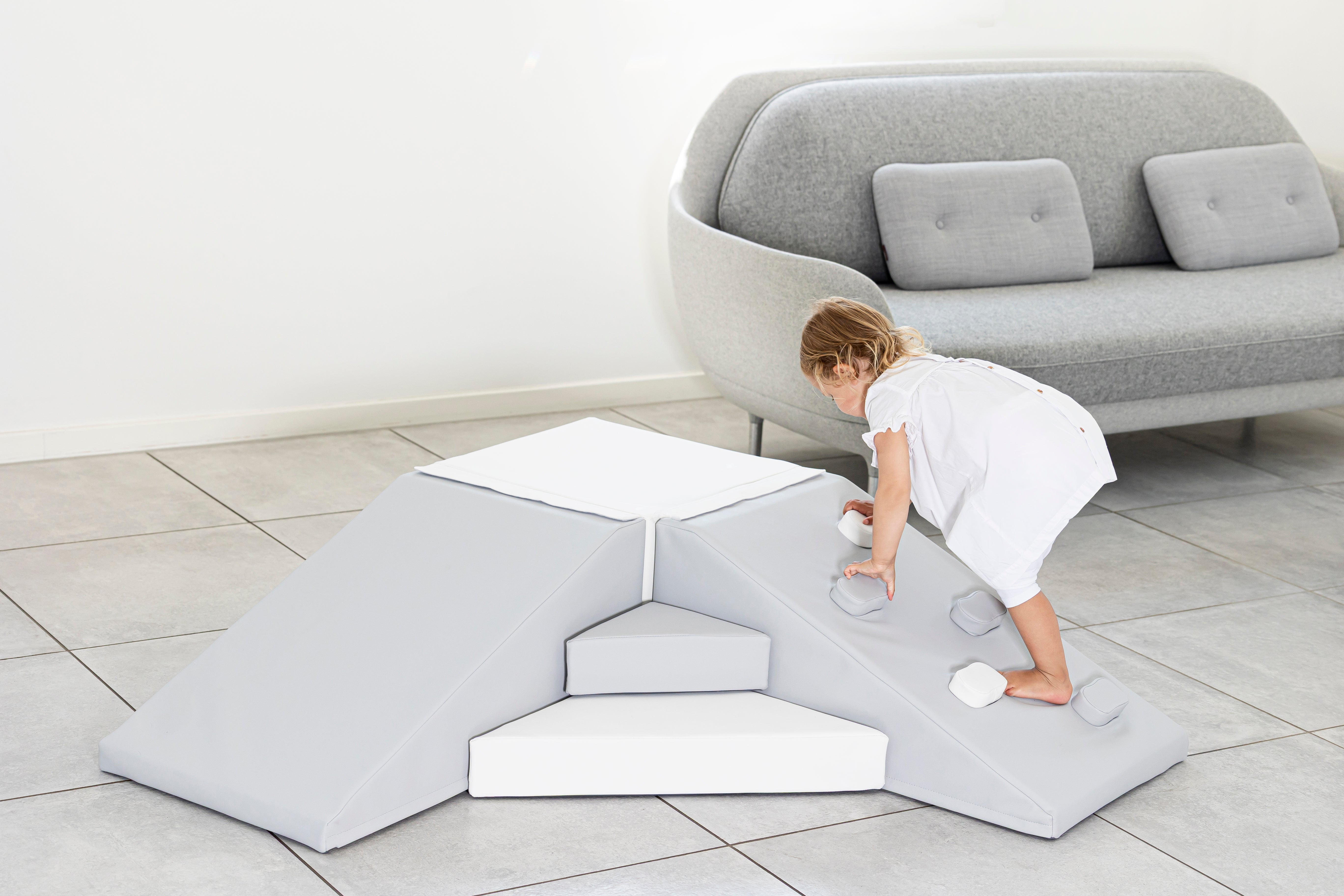 Corner Soft Play Set - Grey/White