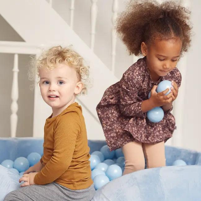Cloud Ball Pit - Velvet Baby Blue (115x40) - KIDKII