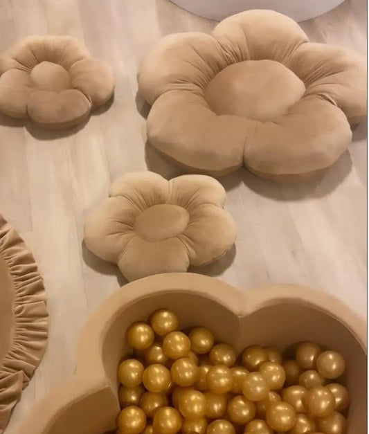 Flower Pillow Set - Limited edition - Velvet Caramel - KIDKII