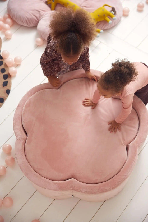 Flower Playmat - Velvet Baby Pink - KIDKII