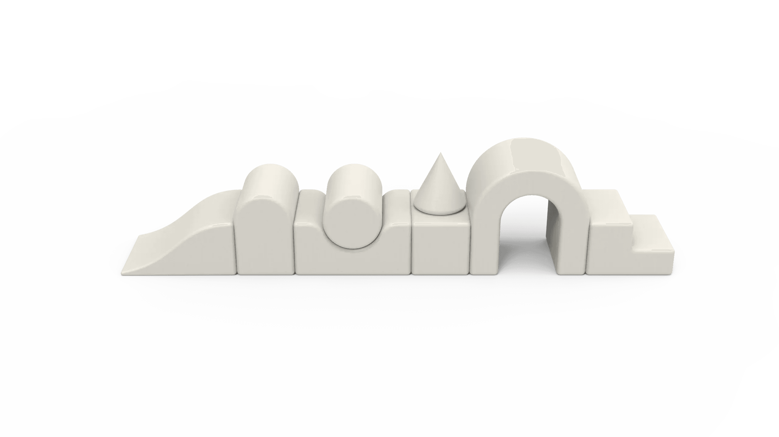 Lux Foam Play Set - Beige - KIDKII