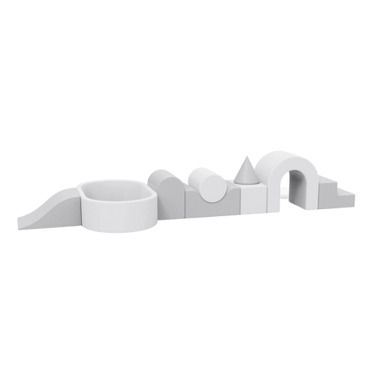 LUX Foam Play Set MINI - Grey/White - KIDKII