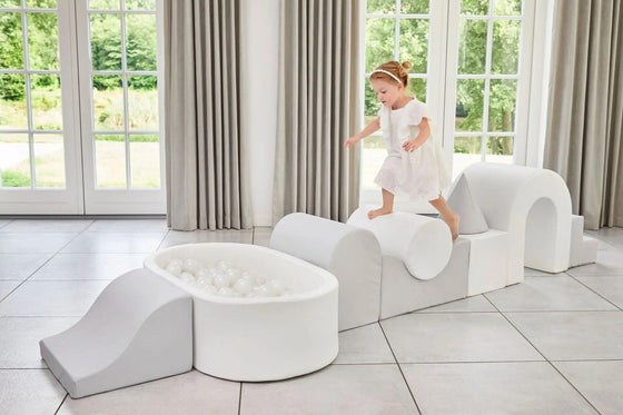 LUX Foam Play Set with Ball Pit - Grey/White - KIDKII