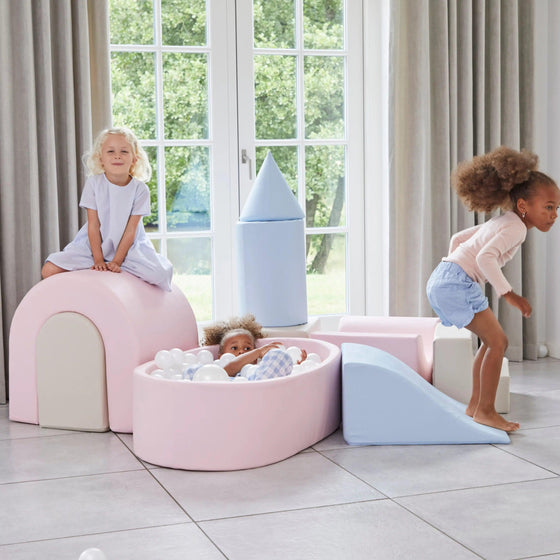 LUX Foam Play Set with Ball Pit Multi Color Baby Gear
