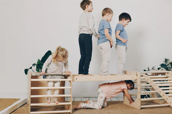 Montessori - Climbing set XL - Wood - KIDKII