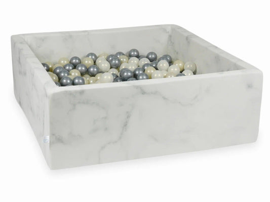 Square Ball Pit - Velvet Marble (110x110x40) - KIDKII